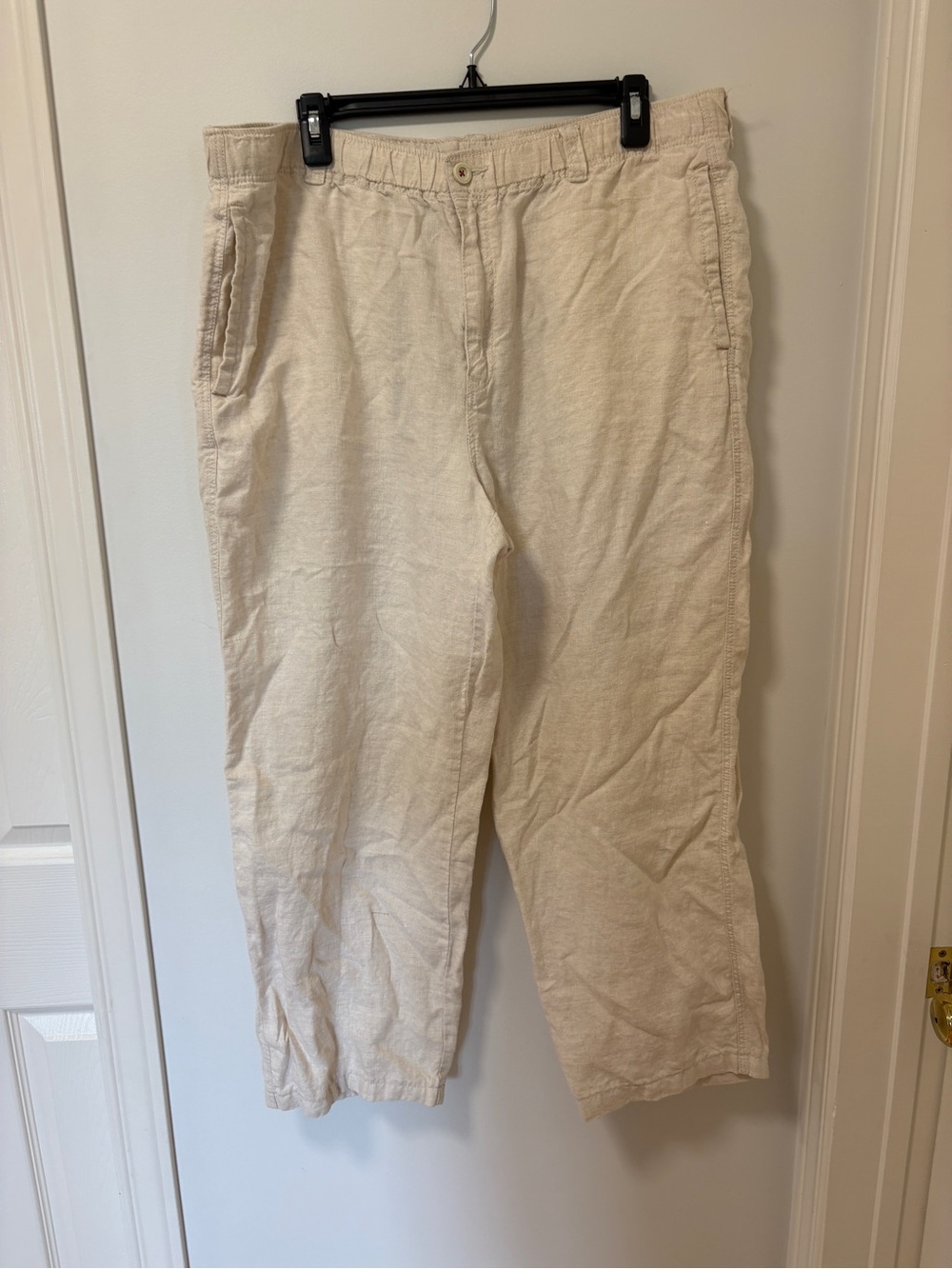 Tommy Bahama Relax Mens 100% Linen Pants, Size XL Tan / Beige Vacation